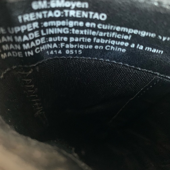 Nine West Ankle Boot Black Leather with Buckles SZ: US 6 - Picture 3 of 9